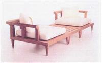新中式风格有扶手双位沙发