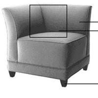 新古典风格无扶手单位沙发