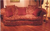 美式新古典风格有扶手三位沙发