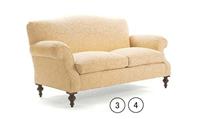 新古典风格有扶手双位沙发