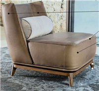 后现代新古典风格无扶手单位沙发