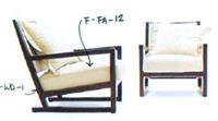 后现代新古典风格有扶手单位沙发YQX-0081