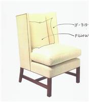 后现代新古典风格无扶手单位沙发YQX- 137