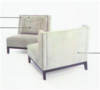 后现代新古典风格无扶手单位沙发YQX- 143