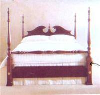 美式古典风格四根高柱的床/CG-0027
