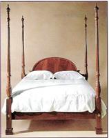美式古典风格四根高柱的床/CG-0045