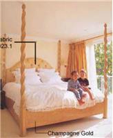 美式新古典风格四根高柱的床/CG-0019