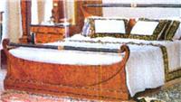美式新古典风格有床尾屏的床CBG-0302