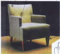 美式新古典风格扶手休闲椅YQX-0303