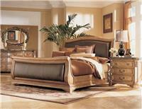 美式古典风格有床尾屏的床CBG-0104