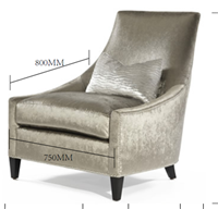 美式新古典风格扶手休闲椅HF-100150