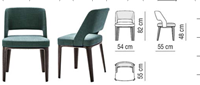 美式新古典风格无扶手餐椅HF-100159