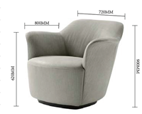 后现代新古典风格扶手休闲椅HF-100190