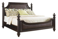 美式新古典风格有床尾屏的床HF-100429