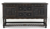 美式古典风格方形装饰矮柜HF-100442