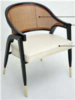 后现代新古典风格扶手休闲椅HF-100645