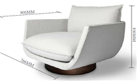 现代风格有扶手单位沙发HF-1001032
