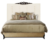 后现代新古典风格只有床屏的床HF-1001231