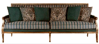 美式古典风格有扶手双位沙发HF-1001248