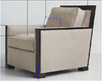 后现代新古典风格有扶手单位沙发HF-1001362