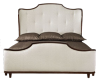 后现代新古典风格只有床屏的床HF-1001505