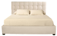 现代风格只有床屏的床HF-1001304