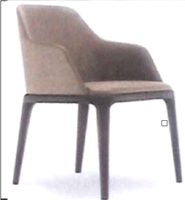 后现代新古典风格无扶手餐椅HF-1001818