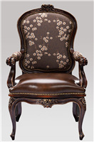 美式古典风格扶手休闲椅HF-1001823