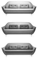 现代简约风格有扶手双位沙发HF-1002441