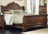 美式古典风格有床尾屏的床HF-1002614