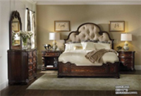 美式古典风格有床尾屏的床HF-1002623