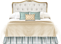 欧式新古典风格只有床屏的床HF-1002039