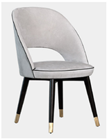 美式新古典风格无扶手餐椅HF-1002941