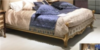 美式新古典风格只有床屏的床HF-1002066