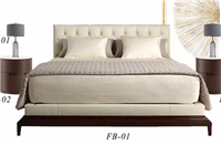 美式新古典风格无床尾屏的床HF-1002969