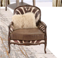 美式新古典风格扶手休闲椅HF-1002980