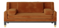 美式新古典风格有扶手双位沙发HF-1002474