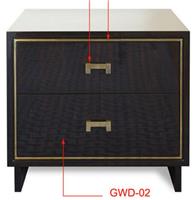 美式新古典风格方形床头柜HF-1002924