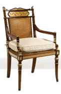 美式新古典风格扶手书椅HF-1002795
