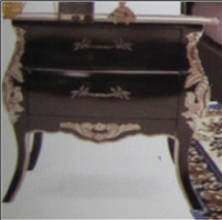 美式新古典风格异形床头柜HF-1002502