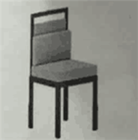 后现代新古典风格无扶手餐椅HF-1002219