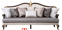 美式新古典风格有扶手三位沙发HF-1002534