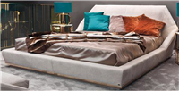 后现代新古典风格只有床屏的床HF-1002346