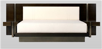新中式风格只有床屏的床HF-1002575