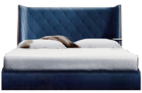 后现代新古典风格只有床屏的床HF-1002378