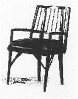 后现代新古典风格扶手休闲椅HWSMY-0008