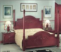 美式新古典风格四根高柱的床CG-0020