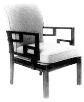 新中式风格扶手休闲椅ZSY-0093