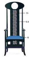 新中式风格扶手装饰椅ZSY-0096
