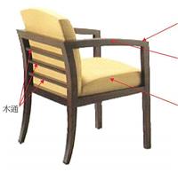 新中式风格扶手休闲椅ZSY-0102
